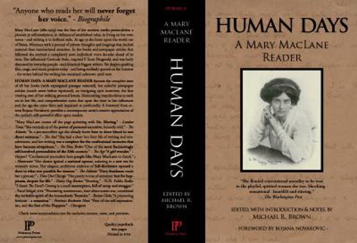 Paperback Human Days: A Mary MacLane Reader Book