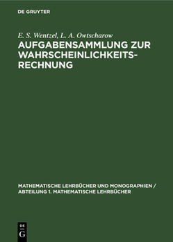 Hardcover Aufgabensammlung Zur Wahrscheinlichkeitsrechnung [German] Book