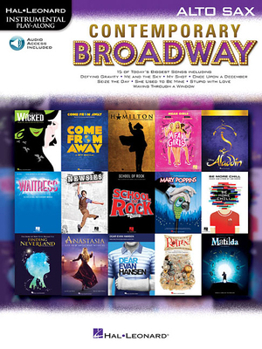 Paperback Contemporary Broadway: Instrumental Play-Along for Alto Sax Book