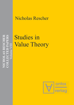 Hardcover Studies in Value Theory Book
