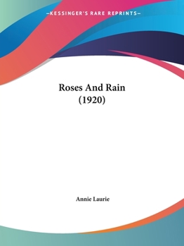 Paperback Roses And Rain (1920) Book