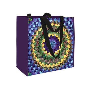 Pinecone Quilt Eco Tote: Reusable Grocery and Shopping Bag, Lightweight Folding Gift Tote Bag