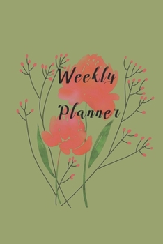 Paperback Weekly Planner: Pretty planner to write your schedule for the week, with blank calendar to fill in. Book