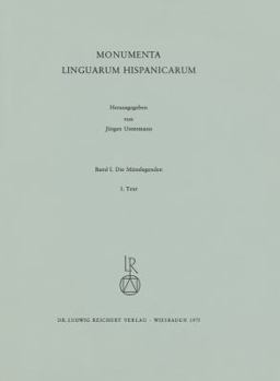 Paperback Die Munzlegenden: Monumenta Linguarum Hispanicarum. Band I [German] Book
