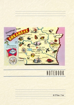 Vintage Lined Notebook Greetings from Arkansas