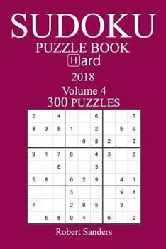 Paperback 300 Hard Sudoku Puzzle Book - 2018 Book