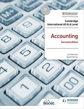 Paperback Cambridge International as and a Level Accounting Second Edition: Hodder Education Group Book