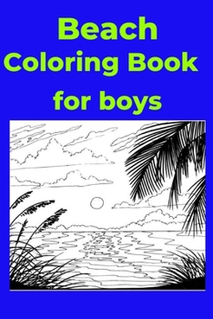 Paperback Beach Coloring Book for boys Book