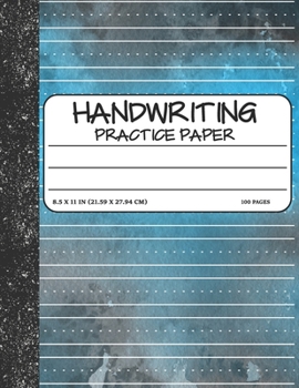 Paperback Handwriting Practice Paper: Dotted Mid-lines Uppercase and Lowercase Writing Sheets Notebook For Kids (Kindergarten To 3rd Grade Students) Book