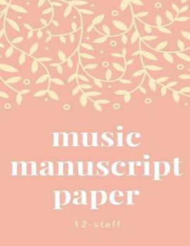 Paperback Music manuscript book