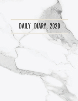 Paperback Daily Diary 2020: To Do List Academic Schedule Agenda Logbook, 365 Day Journal January - December: Daily planner: 1 day per page Book