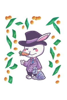 Paperback Funny Easter Bunny Notebook: Graph Paper 1cm Journal 6x9 - 120 Pages Book