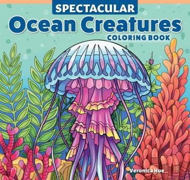 Paperback Spectacular Ocean Creatures Coloring Book