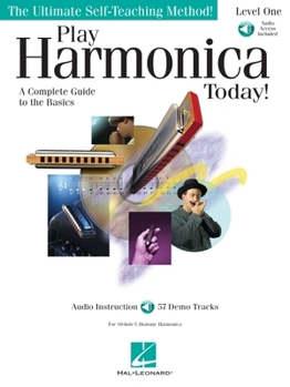 Paperback Play Harmonica Today! Level 1 - Book/Online Audio Book