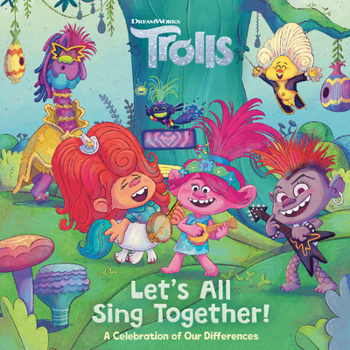 Paperback Let's All Sing Together! (DreamWorks Trolls) Book