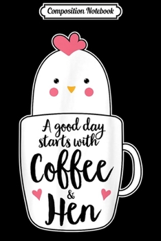 Composition Notebook: Funny Chicken Coffee Mug Mama Hen Gift  Journal/Notebook Blank Lined Ruled 6x9 100 Pages