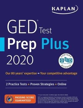 Paperback GED Test Prep Plus 2020: 2 Practice Tests + Proven Strategies + Online Book