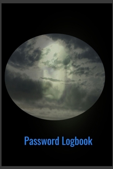 Paperback Password Logbook: 6 in. X 9 in. Face in the clouds cover design. Book