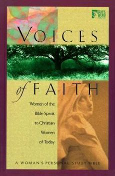 Hardcover Voices of Faith Bible-GW: Women of the Bible Speak to Christian Women of Today: A Woman's Personal Study Bible Book