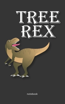 Paperback Tree Rex: Tree Rex Theme Book Review Notebook with 110 Pages in 5x 8 journal for Winter Notebook Book