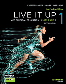 Paperback Jacaranda Live It Up 1 Vce Physical Education Units 1&2, 5e Learnon & Print Book