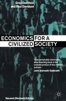 Paperback Economics for a Civilized Society Book
