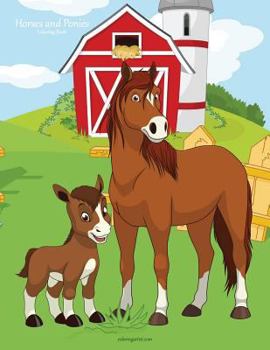 Paperback Horses and Ponies Coloring Book 1 Book