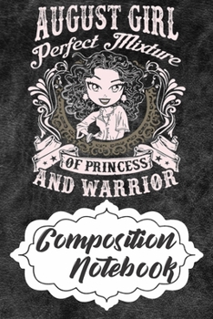 Paperback Composition Notebook: 110 Blank Lined Papers - 6x9 Personalized Customized Composition Notebook Journal Gift For Person Who Born In August Book