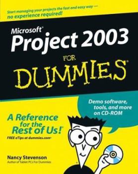 Paperback Microsoft Project 2003 for Dummies [With CDROM] Book