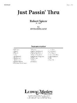 Paperback Just Passin Thru: Conductor Score Book