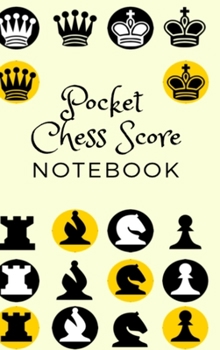 Hardcover Pocket Chess Score Notebook Book