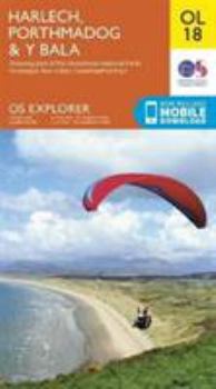 Map OS Explorer Map OL18 Harlech, Porthmadog & Bala/Y Bala Book