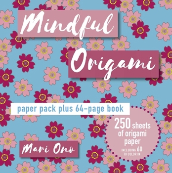 Paperback Mindful Origami: Paper Block Plus 64-Page Book