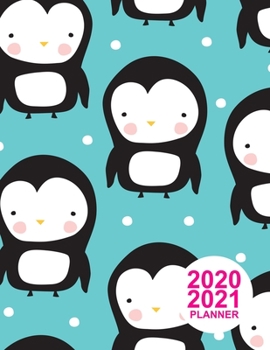 Paperback 2020 2021 Planner: Large Colorful Design Book, 8.5" x 11" Two Year 2020-2021 Calendar Planner, Monthly Schedule Organizer (24 Months Acti Book