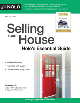 Paperback Selling Your House: Nolo's Essential Guide Book