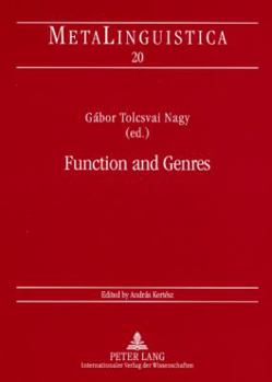 Paperback Function and Genres: Studies on the Linguistic Features of Discourse Types Book