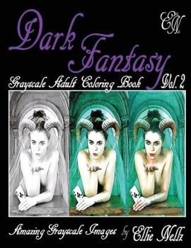Paperback Dark Fantasy: Grayscale Adult Coloring Book