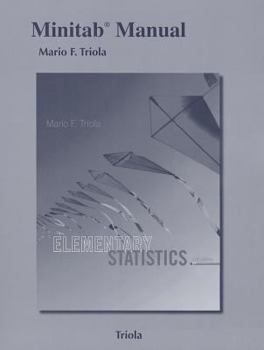 Paperback Elementary Statistics: Minitab Manual Book