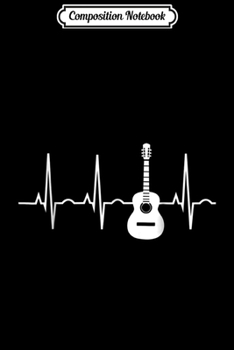 Composition Notebook: Acoustic Guitar Heartbea - Guitar Musician  Journal/Notebook Blank Lined Ruled 6x9 100 Pages