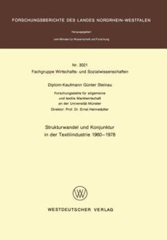 Paperback Strukturwandel Und Konjunktur in Der Textilindustrie 1960 - 1978 [German] Book