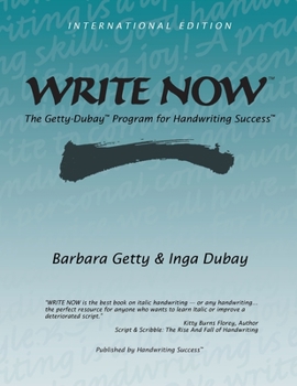 Paperback Write Now: The Getty-Dubay Program for Handwriting Success Book