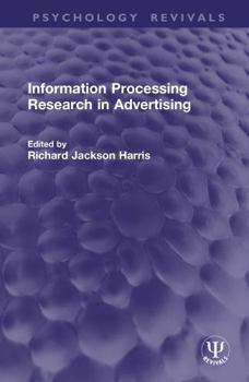 Hardcover Information Processing Research in Advertising Book