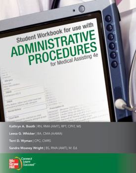 Paperback Student Workbook for Use with Administrative Procedures for Medical Assisting Book