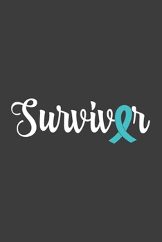 Writing About My Health Journey with Dysautonomia: College Ruled Notebook (Turquoise Awareness Ribbon Survivor Cover)