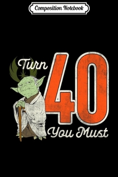 Paperback Composition Notebook: Yoda 40th Birthday Premium Journal/Notebook Blank Lined Ruled 6x9 100 Pages Book