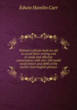 Hardcover Putnams Phrase Book An Aid to Social Le Book