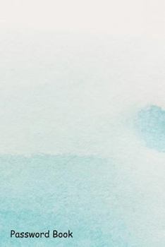 Paperback Password Book: Include Alphabetical Index with Blue Brush Book