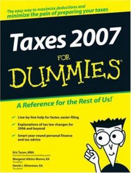 Paperback Taxes 2007 for Dummies Book
