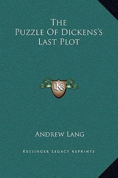 Hardcover The Puzzle Of Dickens's Last Plot Book