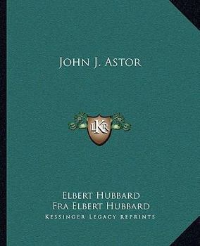 Paperback John J. Astor Book